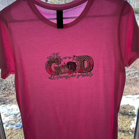 Gildan Tops - Gildan Softstyle Bright Pink Tee